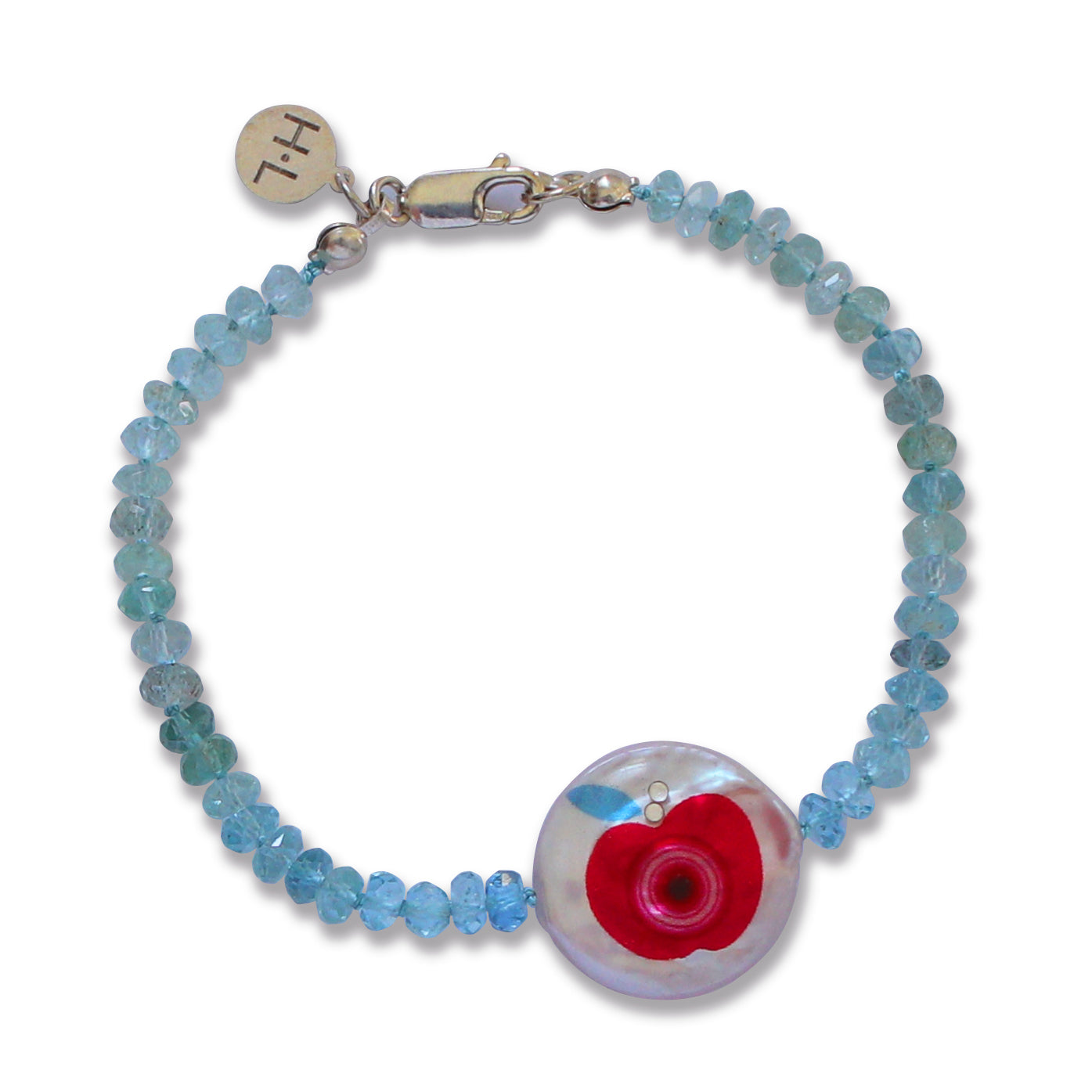 Aquamarine Candy Apple Bracelet