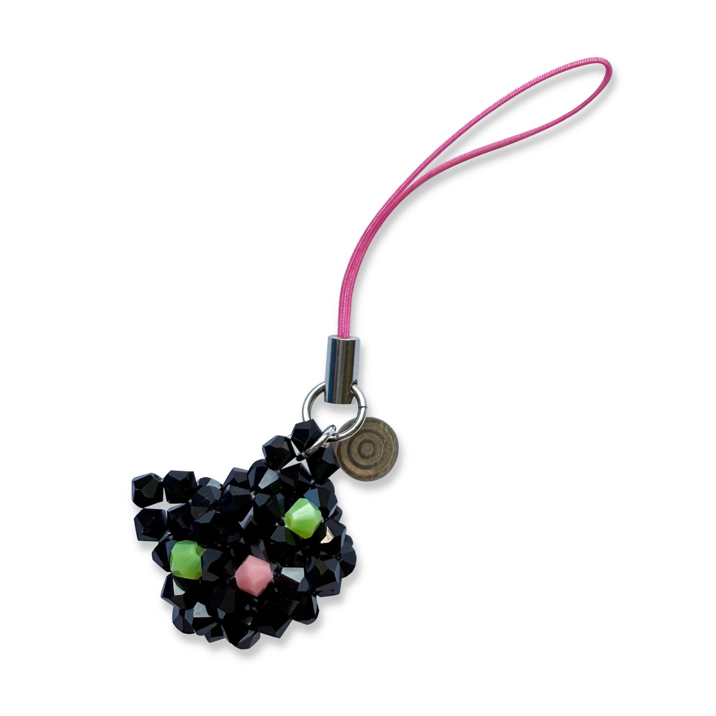 Black Cat Crystal Charm