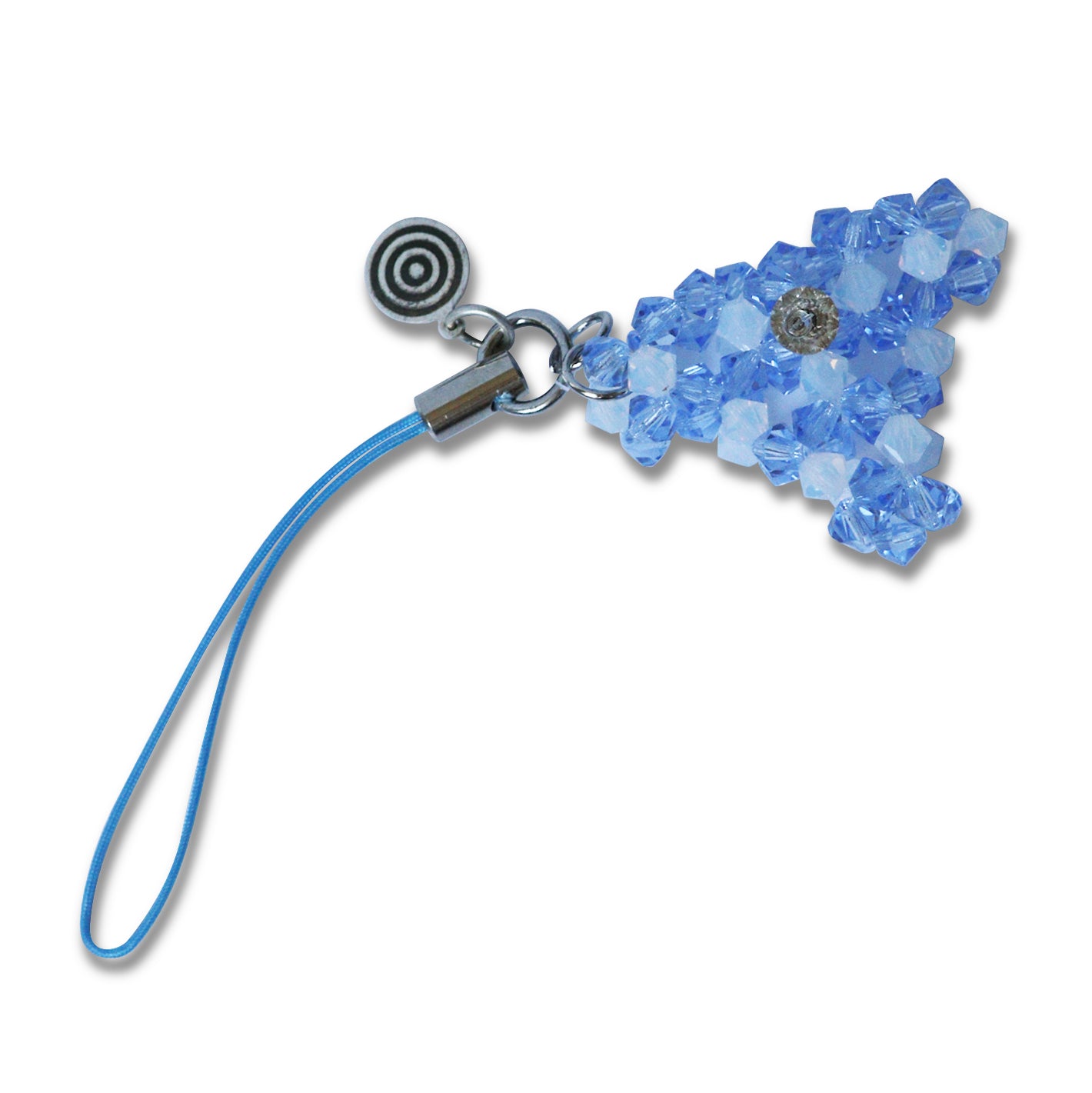 Blue Stripe Panties Crystal Charm