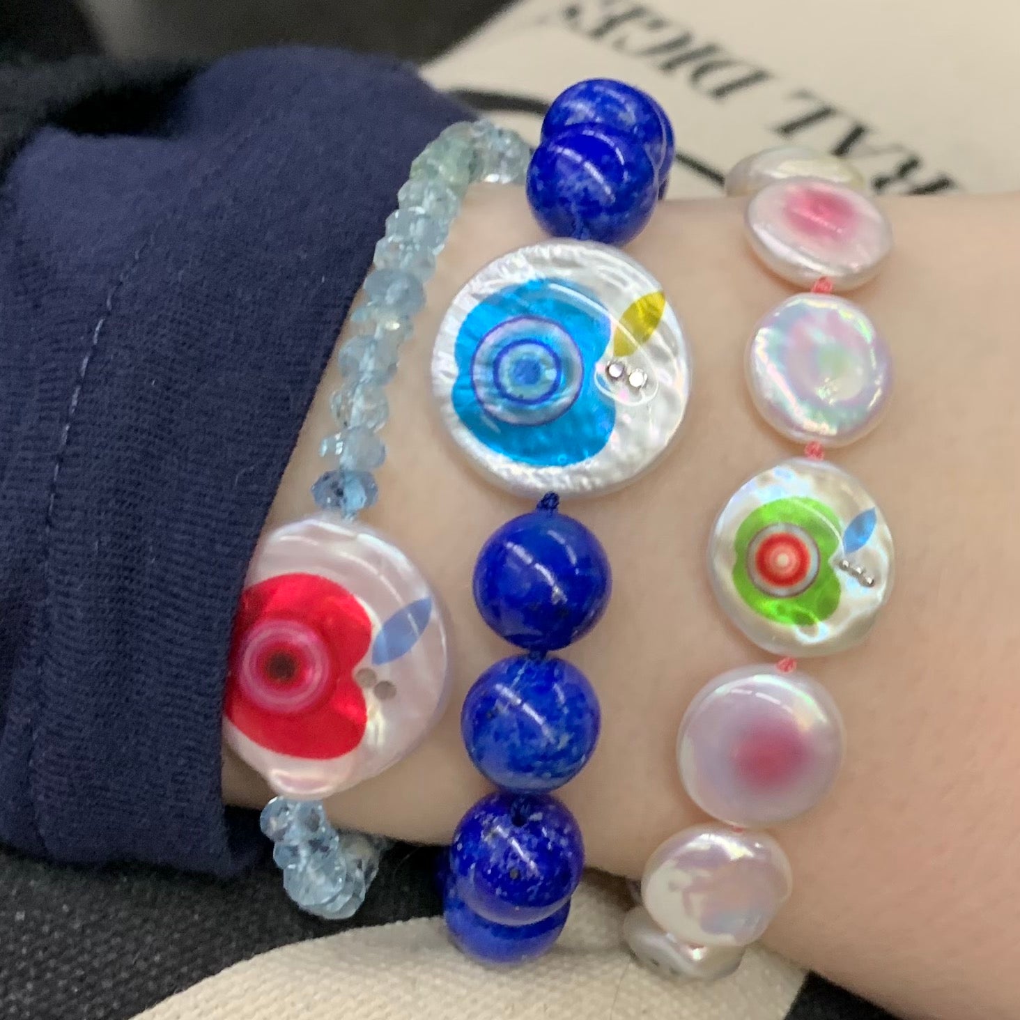 Lapis Candy Apple Bracelet