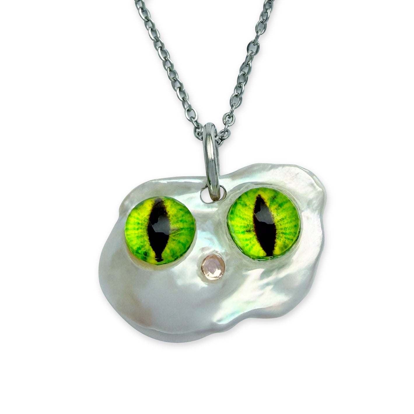 Pearl Cat Necklace