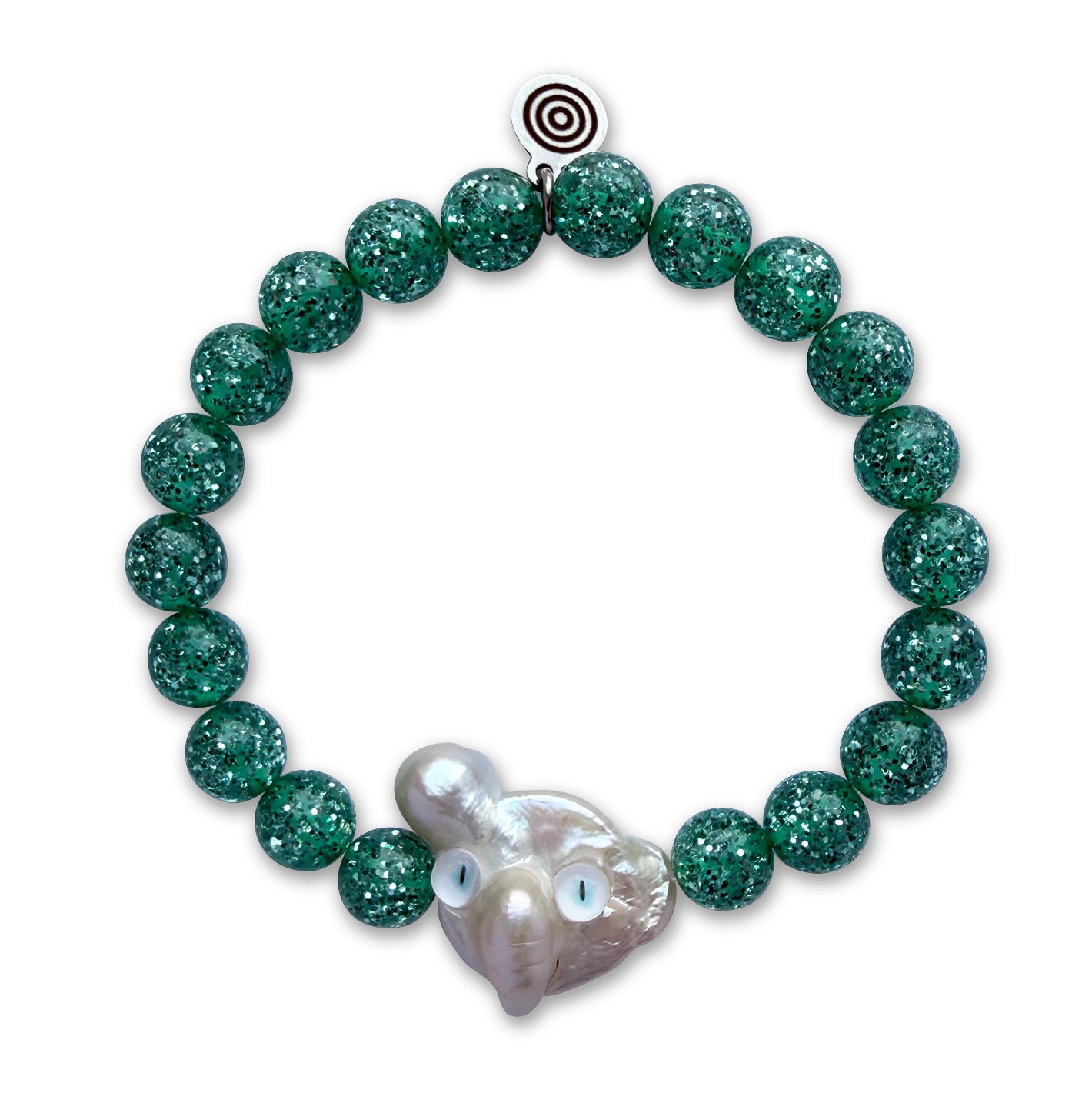 Pearl Elephant Glitter Bracelet