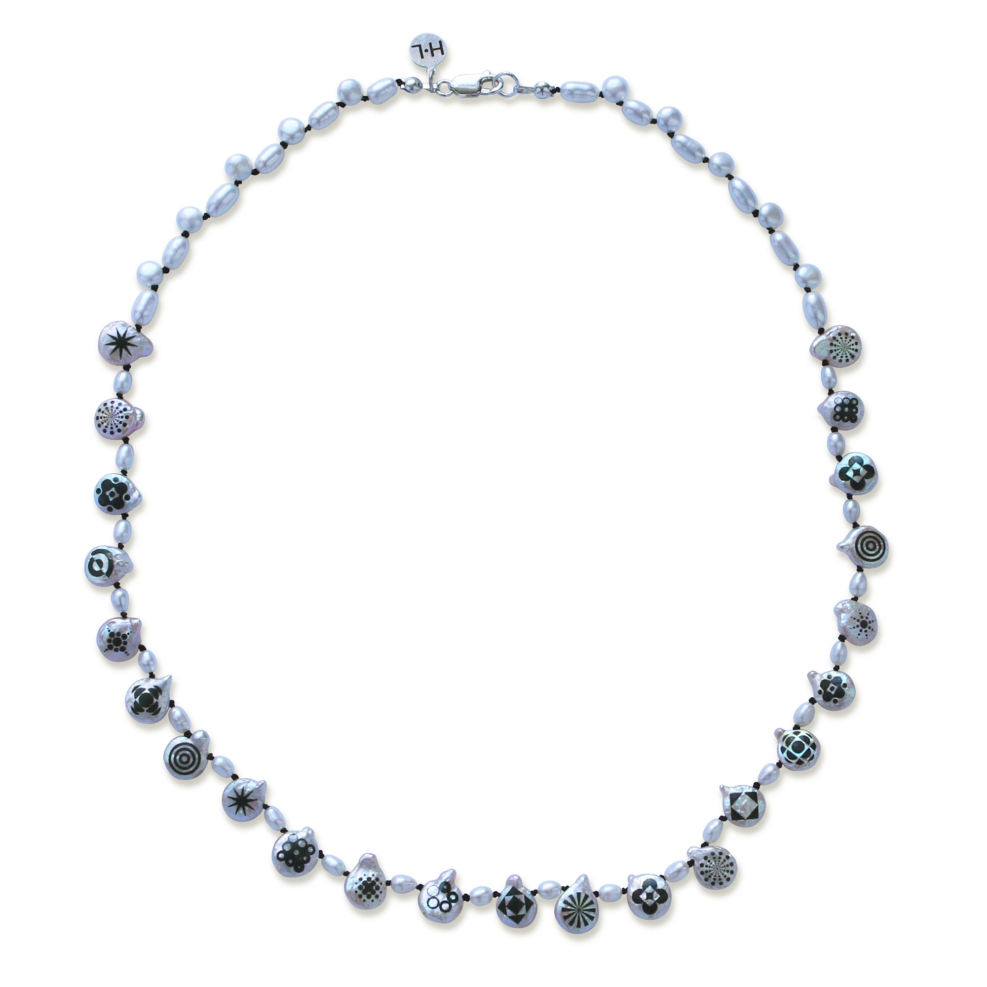 Petite Patchwork Pearl Necklace