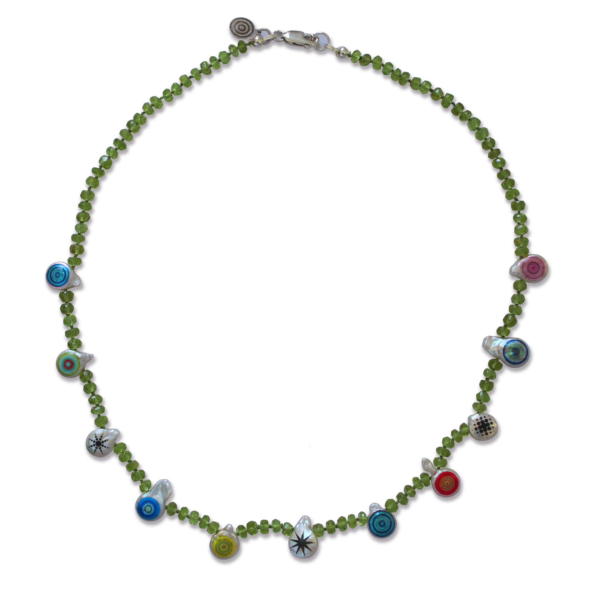 Petite Peridot Iris Necklace