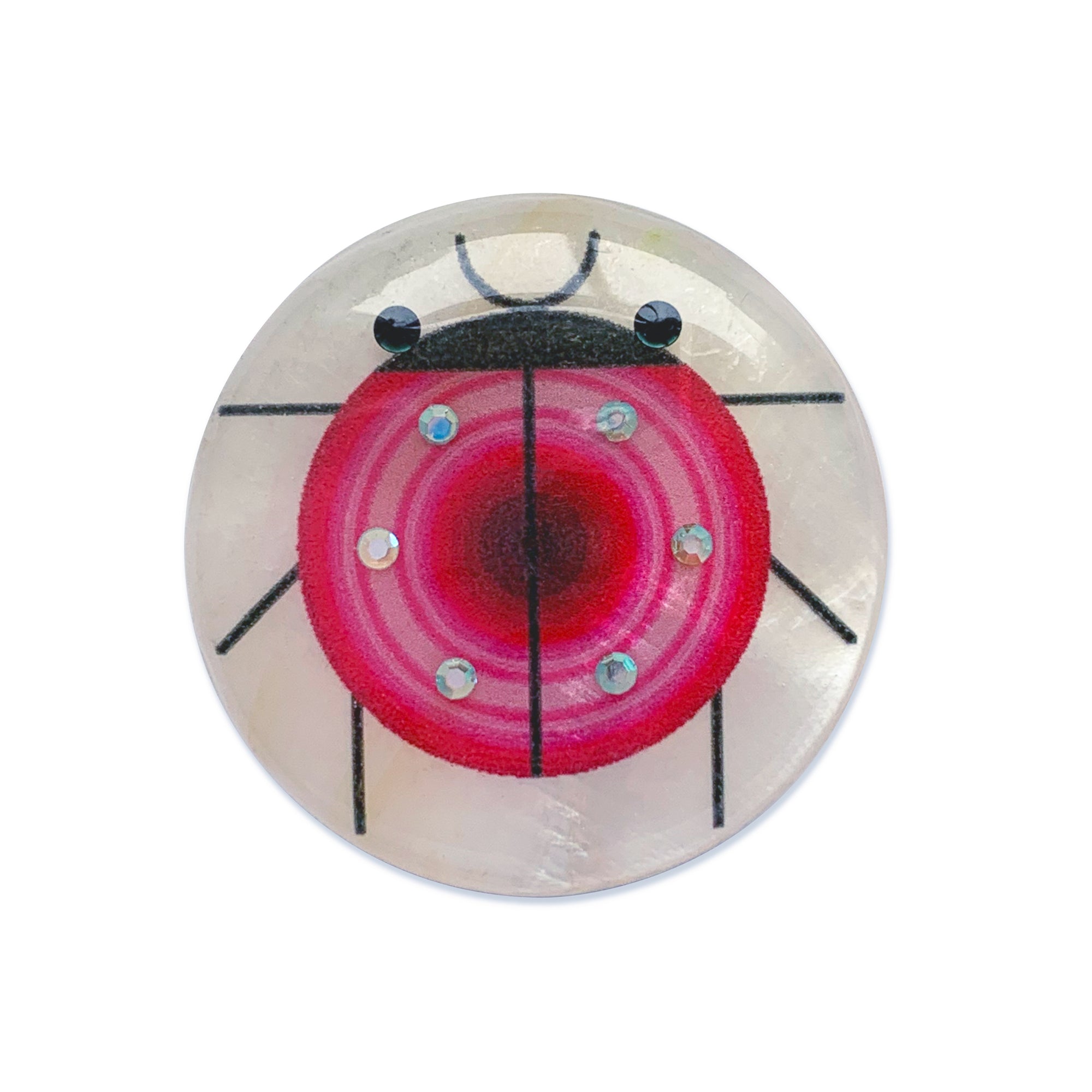 Pink Bug Pin