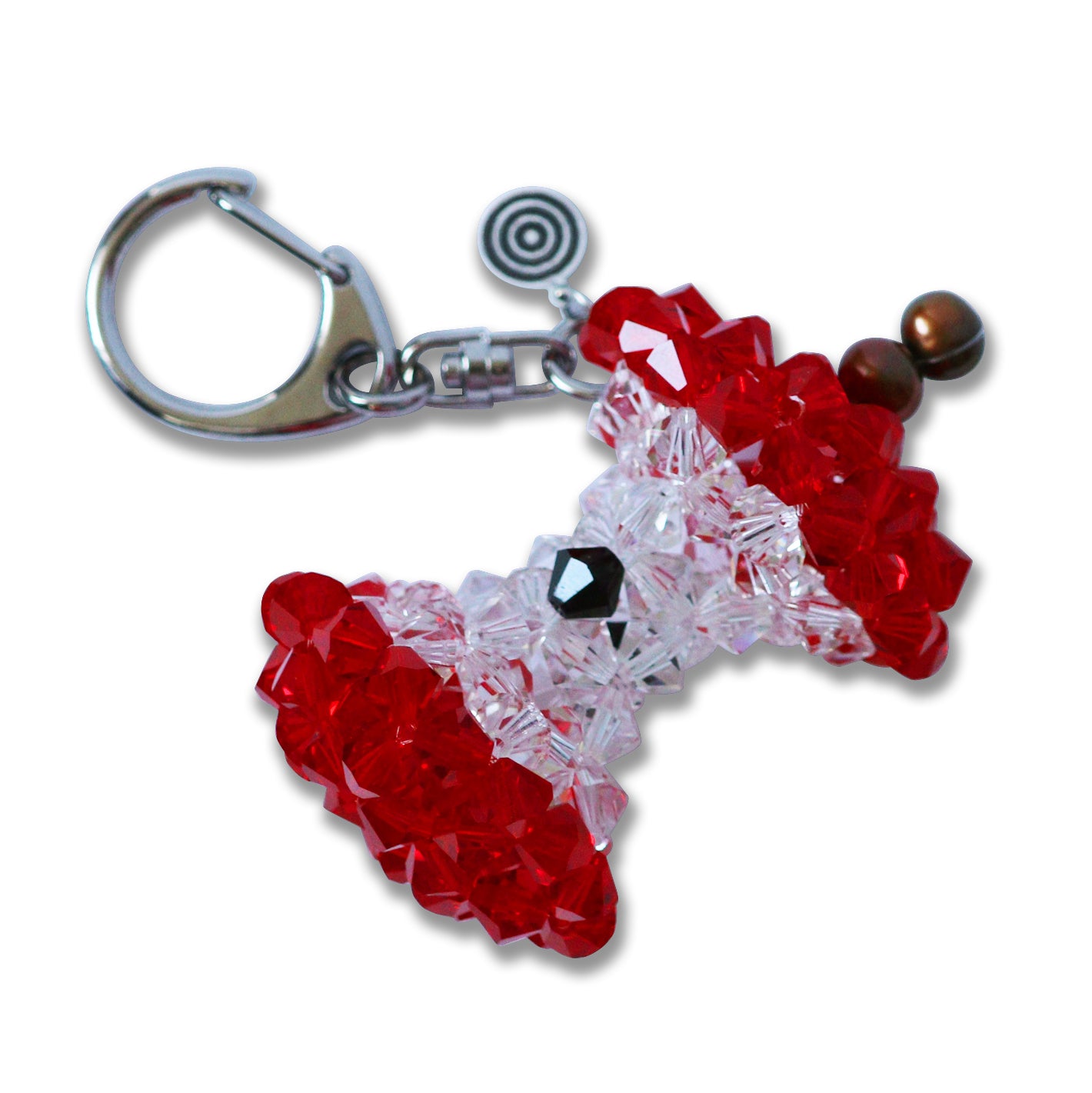 Red Apple Crystal Keychain