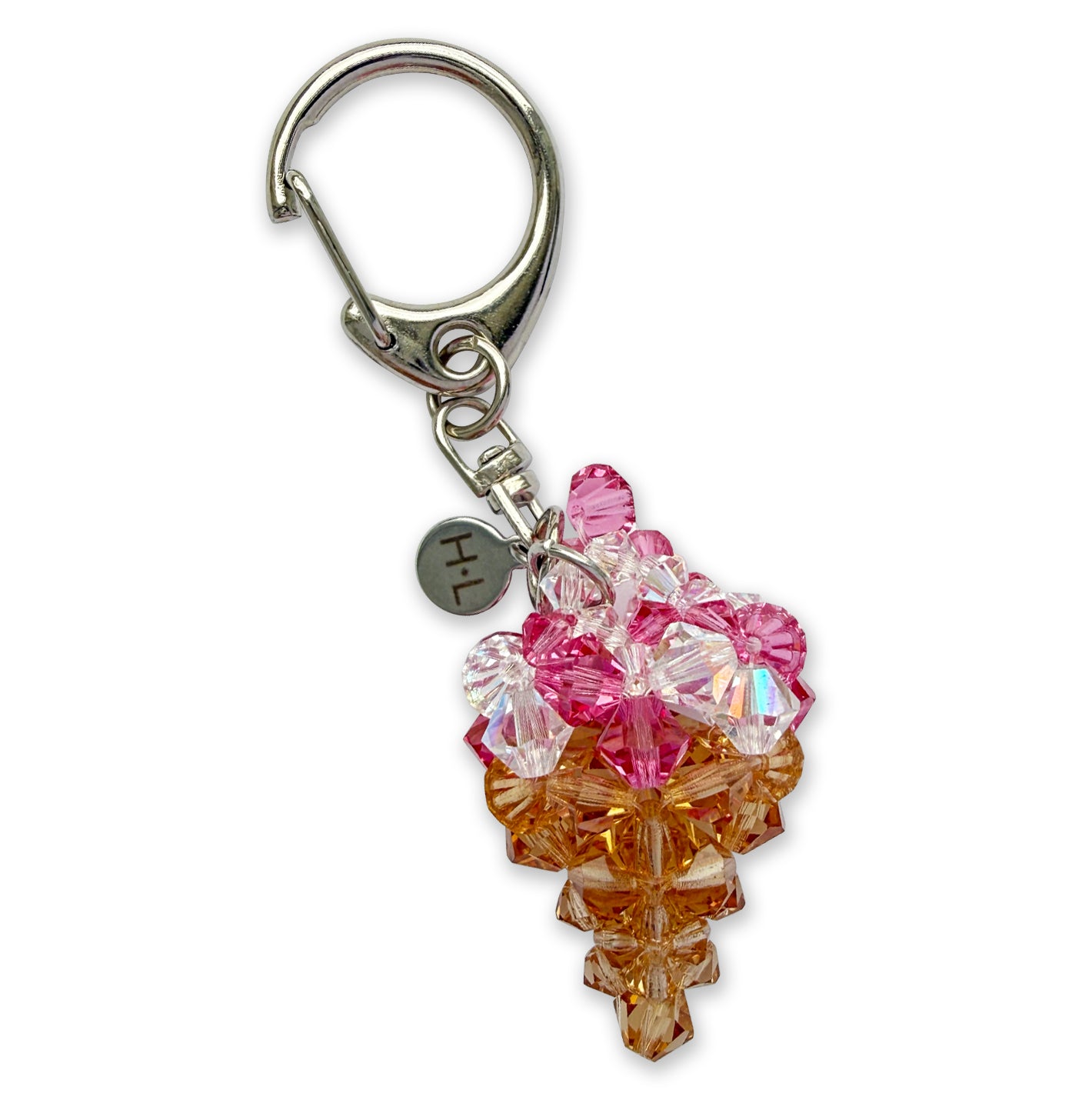 Swirl Ice Cream Crystal Keychain