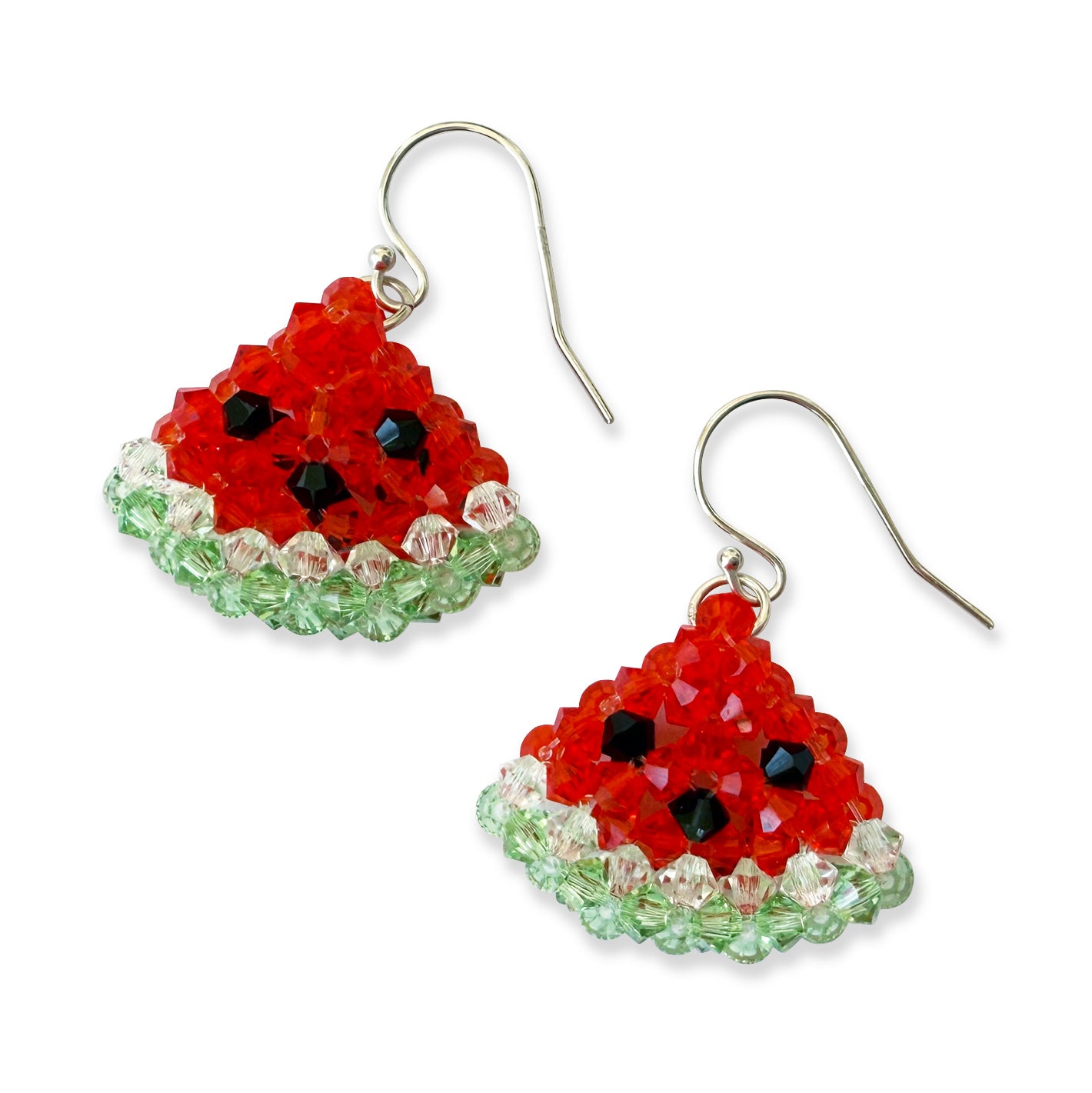 Watermelon Crystal Earrings
